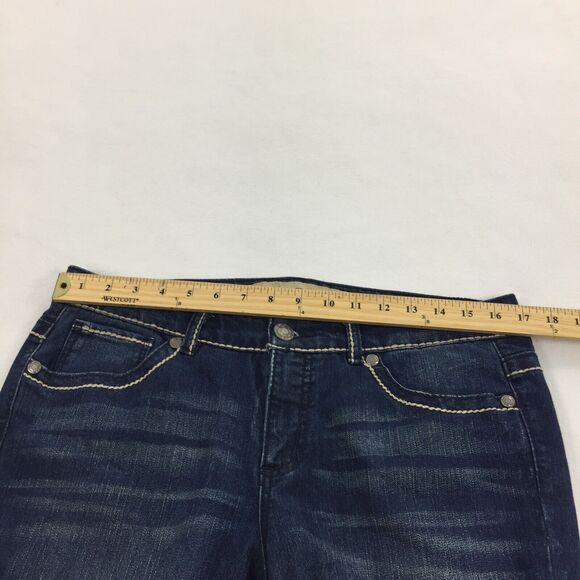 Nine West Vintage America Classic Rise Cropped Jean Pants Size 10 Womens Denim L - Picture 6 of 9